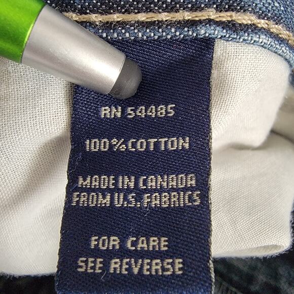 American Eagle Straight Leg Jeans Sz 8 90s Whisker Mid Rise Medium Wash Preppy - Picture 11 of 12